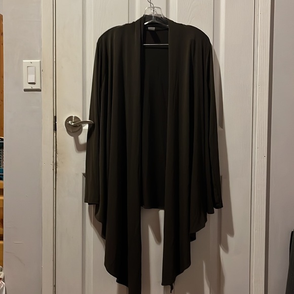 Flowing Dark Brown Pantsuit. - Picture 4 of 5